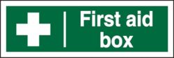 First Aid Signs First Aid Box PVC 300 x 100 mm 