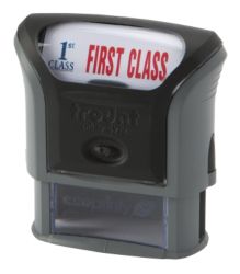 Trodat Pre Inked Stock Stamp First Class Red Impression Area 36 x 9 mm