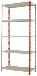 Kwik Rak Steel Shelving Red 1980H x 900W x 450Dmm