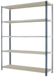 Kwik Rak Steel Shelving Grey 1980H x 1500W x 450Dmm