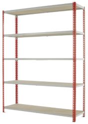 Kwik Rak Shelving Steel Red 1980H x 1500W x 450Dmm