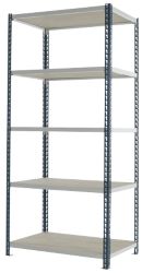 Kwik Rak Shelving Steel Grey 1980H x 900W x 600Dmm