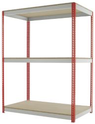 Kwik Rak Wide Span Shelving Red 150W x 90D x 198H cm