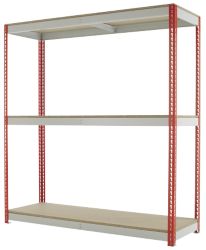 Kwik Rak Wide Span Shelving Red 1980H x 1800W x 600Dmm