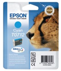 Epson T0712 Cyan Printer Ink Cartridge