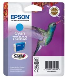 Epson T0802 Cyan Printer Ink Cartridge T080240