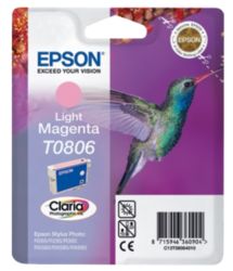 Epson T0806 Light Magenta Printer Ink Cartridge T080640