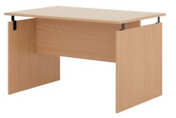 Duo Office Furniture 120cm Desk Beech 120W x 80D x 734H cm 
