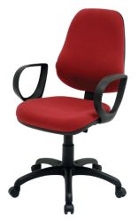 GGI Air Support High Back Operator Office Chair Fabric Burgundy