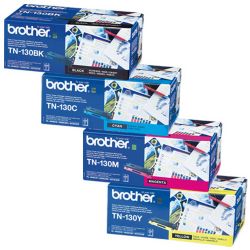 Brother TN130 Black Cyan Magenta Yellow Toner Pack TN130BNDL