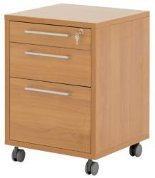 Prima Office Furniture 3 Drawer Pedestal Beech 48W x 49D x 65H cm