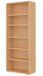 Prima Office Furniture Tall Bookcase Beech 89W x 40D x 2215H cm