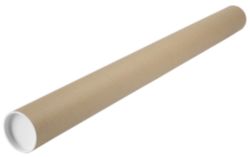 Postal Tubes Manilla 940 x 76 mm 6 Per Pack