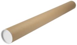 Postal Tubes Manilla 1117 x 102 mm 4 Per Pack