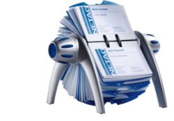 Durable Visifix Flip Business Card Holder