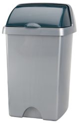 Addis Roll Top Waste Bin In Metallic Colour 24Ltr
