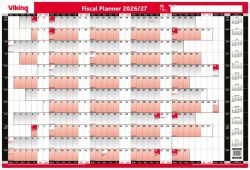 Niceday 2014 2015 wall Planner Fiscal 444 x 749 mm