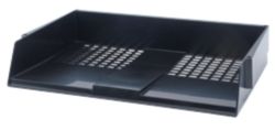 Viking Wide Entry Letter Tray 50 x 367 x 260mm Black