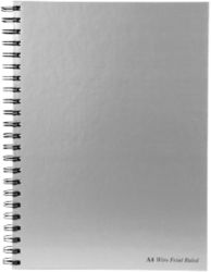 Pukka Pads Pukka Pad 160 Page 90Gsm Manuscript Wirebound Pad Silver A4 