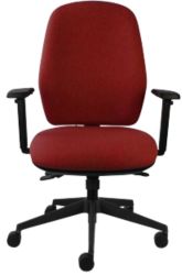 All Day Comfort Executive Chair Fabric Burgundy
