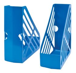 Office Magazine Rack File Foolscap Blue