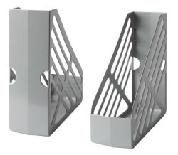 Large Capacity Plastic Magazine Files Grey