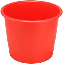Plastic waste bins red