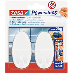 tesa Haken Power Strip Weiß