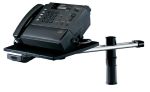 Hansa 'Tele-Rail' Telefon-Tragarm Schwarz f�r Telefone Notebooks oder Faxger�te 18 5 x 26 cm
