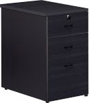 Caisson de Bureau Noir + 2 Tiroirs  Beaux Meubles Pas Chers