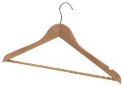 Pack de 25 perchas de madera Alba