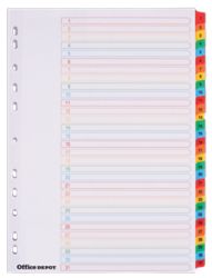 Juego de 31 separadores numéricos cartulina Mylar Office Depot A4