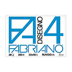 Album da disegno Fabriano F4 33 x 48 cm 200 g/m bianco 20 fogli