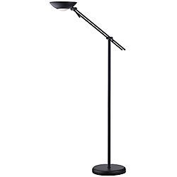 Lampada alogena da terra con snodo nero 300 w
