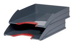 Vaschette portacorrispondenza Durable Varicolor rosso-nero 25 5 (l) x 33 (p) x 5 5 (h) cm 2 pezzi