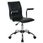 RS Soho Byblos Home Office Operator Office Chair Faux Leather Black
