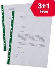 From &pound;3.99 Office Depot premium punched pockets