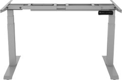 Realspace Sit Stand Desk Legs with Silver Frame Steel 1,800 x 680 x 600 - 1,200 mm