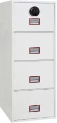Coffre-fort Phoenix FS2264F Serrure à empreintes digitales Blanc 530 x 805 x 1 405 mm