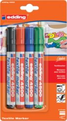 Edding 4500 Textile Marker Assorted PK5