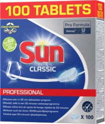 Tablettes pour lave vaisselle Sun Classic 100 unités