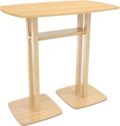 Table de réunion Paperflow Woody Imitation hêtre 1&nbsp;140 x 750 x 1&nbsp;100 mm