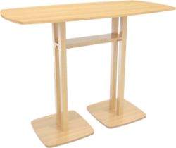 Table de réunion Paperflow Woody Imitation hêtre 1&nbsp;500 x 750 x 1&nbsp;100 mm