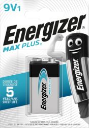 Piles Energizer Max Plus 9V 6LR61 Alcaline