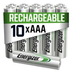 Piles rechargeables Energizer Power Plus AAA HR03 700mAh NiMH 1,2V 10 Unités