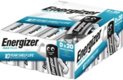 Piles Energizer Max Plus D LR20 1,5V Alcaline 20 Unités