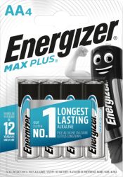 Piles Energizer Max Plus AA LR6 1,5V Alcaline 4 Unités