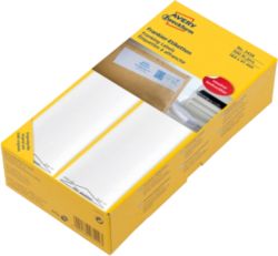 WEB BW 105004 AVERY Zweckform 3438 Blanc 168 x 44 mm 500 Feuilles de 1 Étiquettes