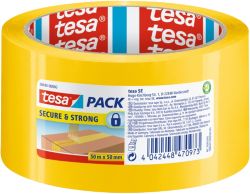 Bande de sécurité TESAPACK 50mm x 50m Jaune