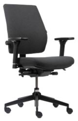 Siège de bureau Realspace Toulouse Tissu Noir